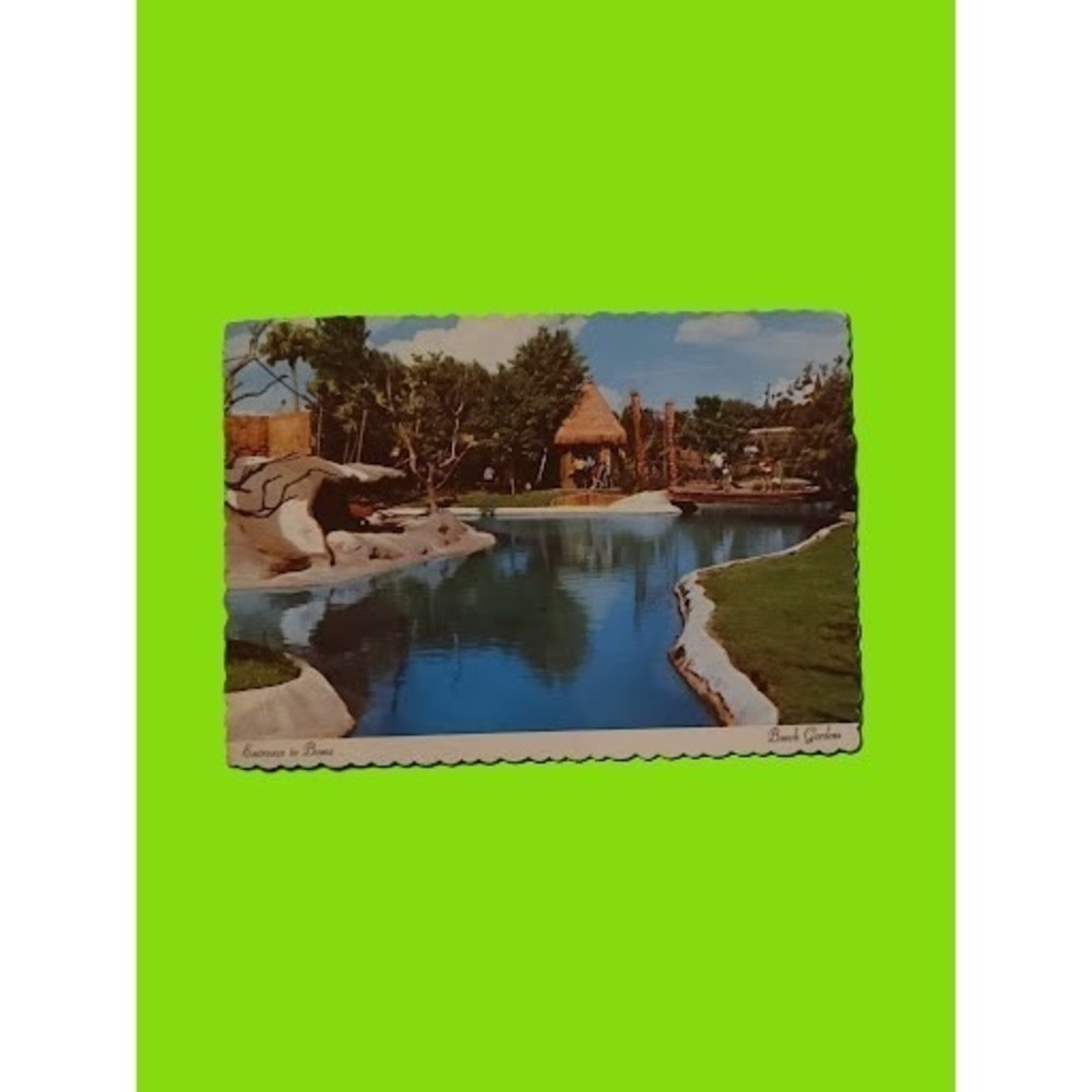 Vintage 1970s Busch Gardens Postcard Lot Tampa Florida Theme Park Souvenirs - Picture 2 of 7